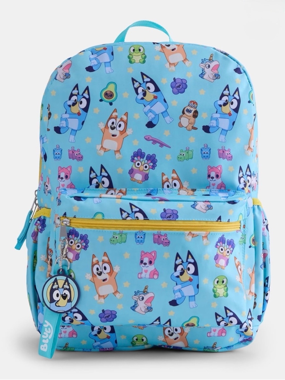 Bluey Bingo 17” Kids Backpack in Light Blue with Laptop Slip